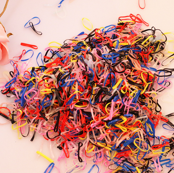 Pack de 2,000 Banditas Elásticas de Colores para Cabello Infantil