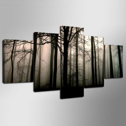 Cuadro Decorativo Moderno Pintura al Óleo para Sala de Estar y Entrada - Conjunto de Cinco Piezas SUNSUN