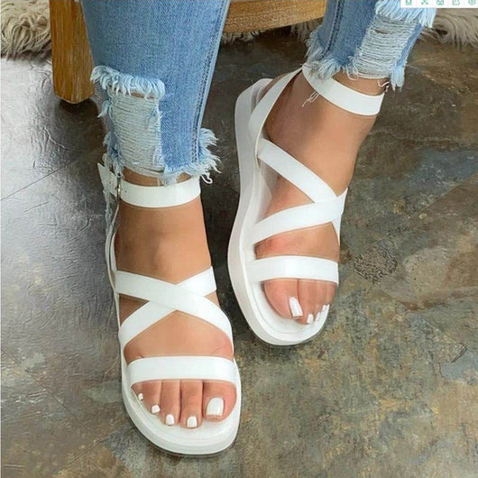 Sandalias Planas de Punta Redonda para Mujer - Image 4