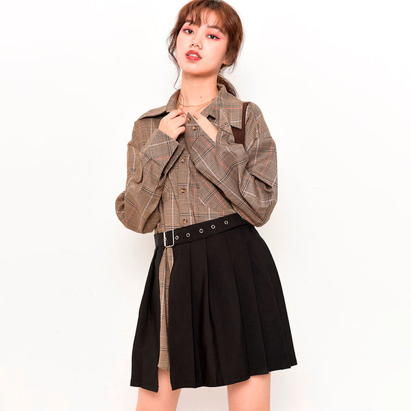 Conjunto Falda Sastre Cuadros para Mujer