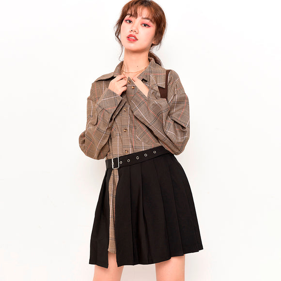 Conjunto Falda Sastre Cuadros para Mujer