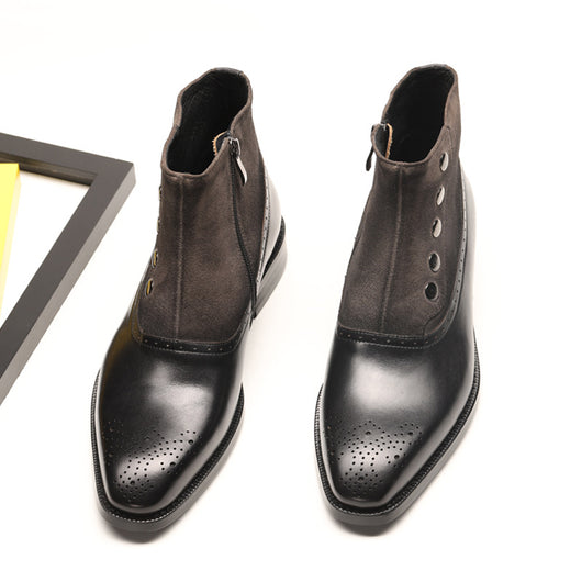 Botas Martin de Cuero con Remaches - Estilo Urbano para Hombre - Image 6