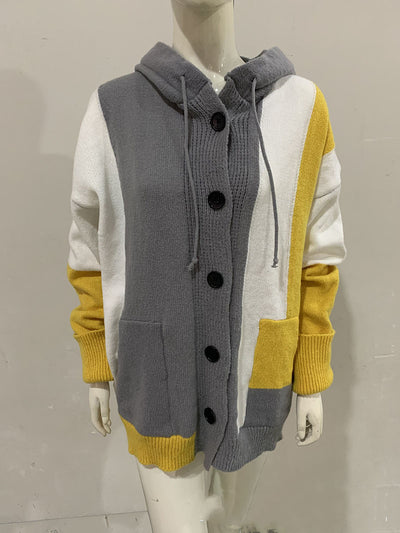 Cardigan Tejido a Juego de Colores Largo Medio para Mujer - Image 5