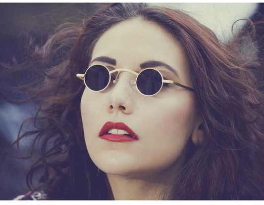 Gafas de Sol Steampunk Redondas Protección Senior - Image 2