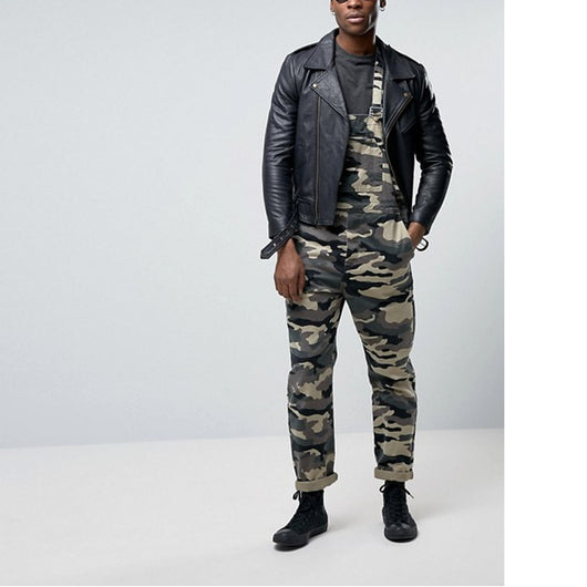 Pantalón Overall con Tirantes en Camuflaje - Image 2