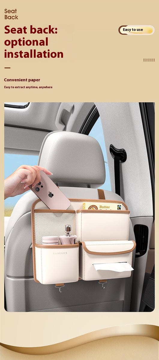 Organizador de Asiento Trasero para Auto con Bolsas de Almacenamiento - Image 13