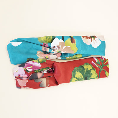 Banda Elástica para Cabello de Seda con Flores - Image 3