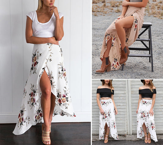 Falda Irregular con Cordones