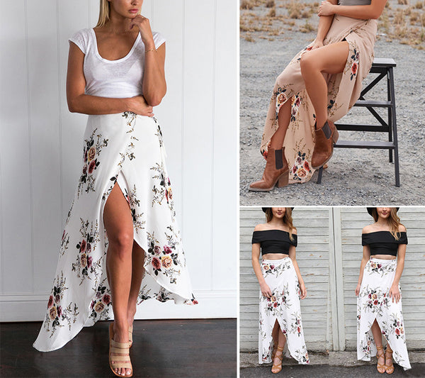 Falda Irregular con Cordones