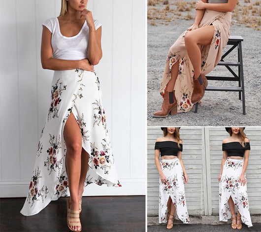 Falda Irregular con Cordones