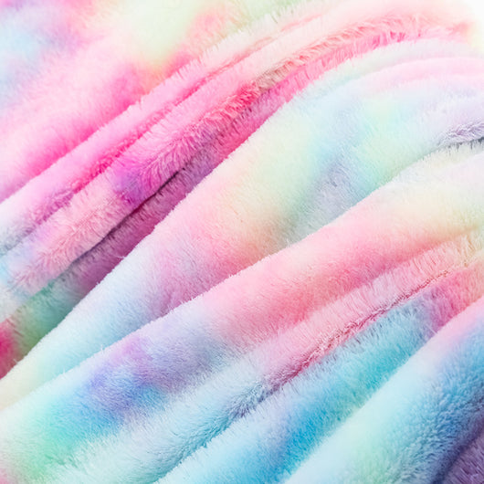 Manta Tie Dye Arcoíris de Doble Capa en Poliéster - Image 5