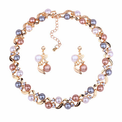 Conjunto de Collar y Aretes Elegancia Versátil para Mujer - Image 3