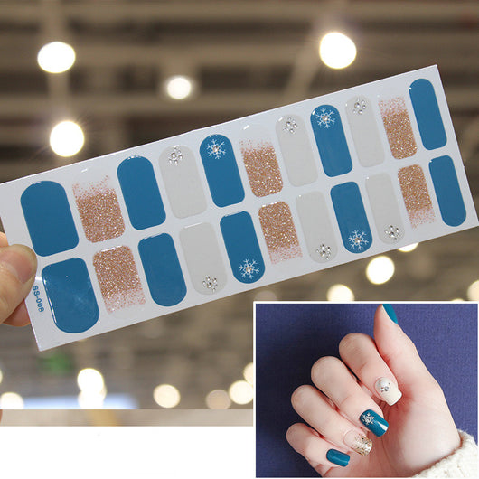 Stickers de Uñas Navideños Impermeables con Letras de Colores - Image 20