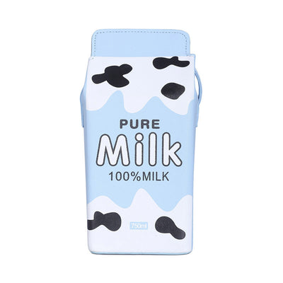 Bolsa Cuadrada Pequeña Estampada con Diseño de Caja de Leche - Image 14