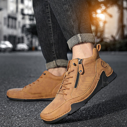 Zapatos Deportivos de Cuero para Hombre Talla Grande