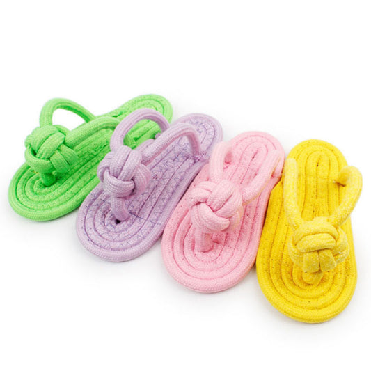 Juguete Interactivo de Cuerda de Algodón Multicolor con Clip para Patas