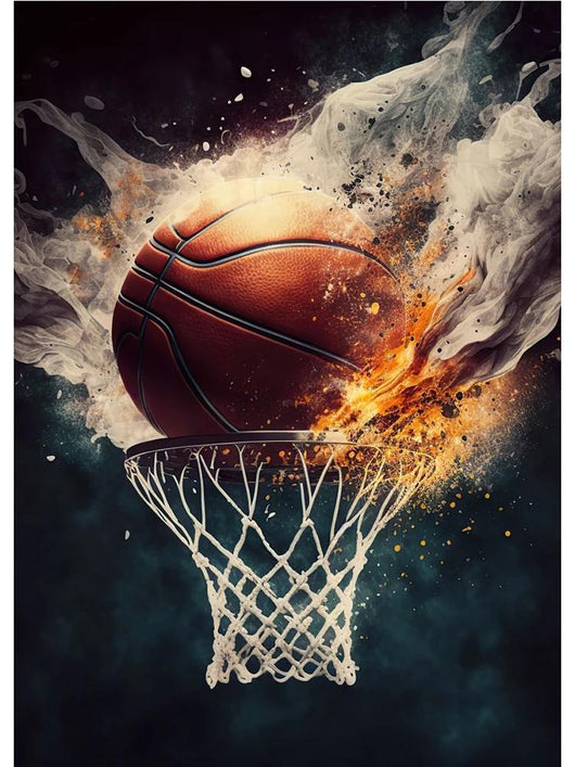 Póster Colorido: Astronautas Jugando Baloncesto en el Espacio - Image 6