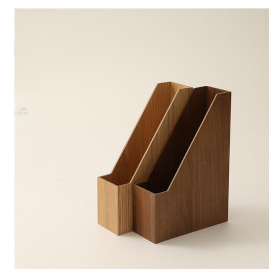 Organizador de Escritorio Vertical en Madera - Caja Clasificadora de Documentos - Image 2