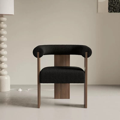 Silla Minimalista con Respaldo Creativo Estilo Francés