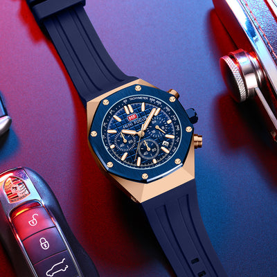 Reloj Deportivo Multifuncional Luminoso Resistente al Agua para Hombre