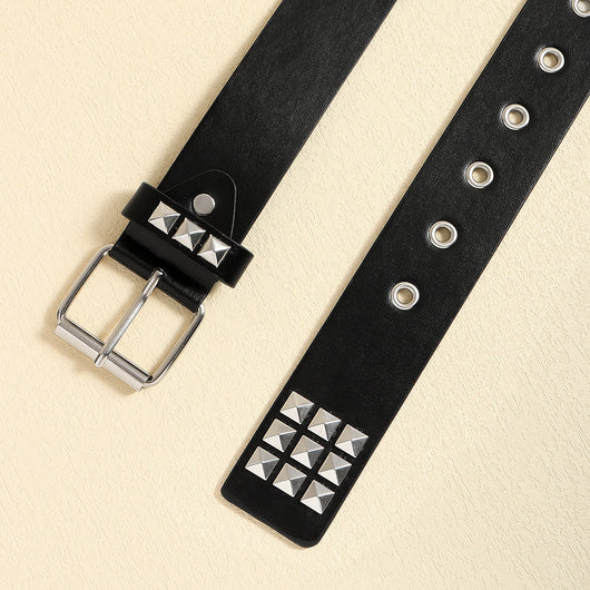 Cinturón Punk Rock con Remaches Balas Negro Unisex - Accesorios Hip-hop de Moda - Image 16