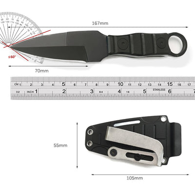 Cuchillo de Campamento Portátil de Alta Dureza con Hoja Recta - Image 11