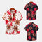 Camisa Estampada de Manga Corta para Hombre con Diseño Floral