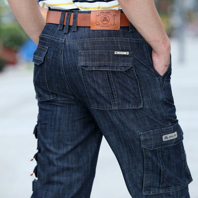 Pantalones de Trabajo Hombre Corte Recto Bolsillos Múltiples - Image 11