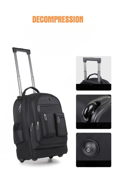 Mochila de Viaje de Gran Capacidad con Ruedas - Bolsa de Equipaje Trolley Multifuncional - Image 10