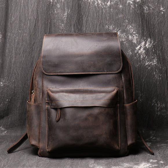 Mochila de Cuero Estilo Retro