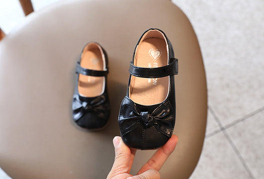 Zapatos de Cuero Infantiles Estilo Colegio Británico con Moño - Image 12