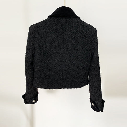 Abrigo de Invierno con Moño y Detalles Perlados - Image 3