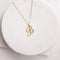 Words love necklace Golden B