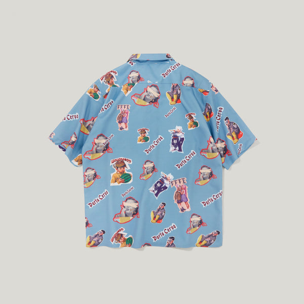Camisa Suelta Estampada para Hombre