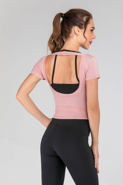 Blusa Deportiva Corta para Fitness - Image 2