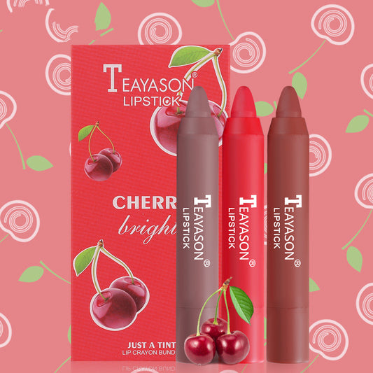 Set de 3 Lápices Labiales Crayon - Colores Vibrantes