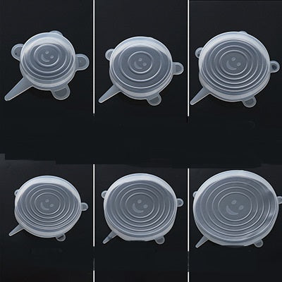 Set de 6 Tapas de Silicona Reutilizables para Recipientes - Conserva Fresco tu Comida - Image 3