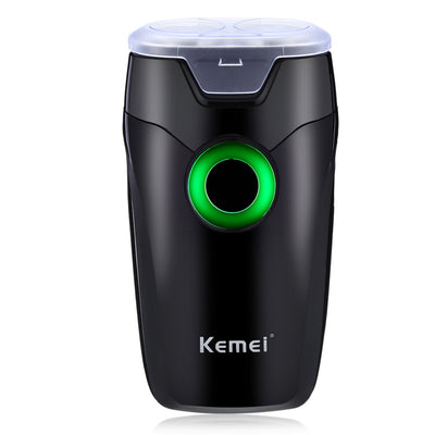 Afeitadora Eléctrica Recargable Kemei 202A con Doble Cabezal Rotatorio y Afilado Automático - Image 7