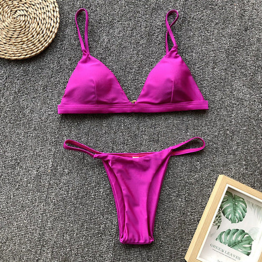 Bikini Push Up Rojo - Traje de Baño Realzador para Mujer - Image 37