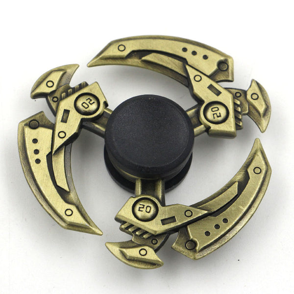 Spinner Giratorio Rey Pollo Bronce - Juguete Interactivo de Dedos