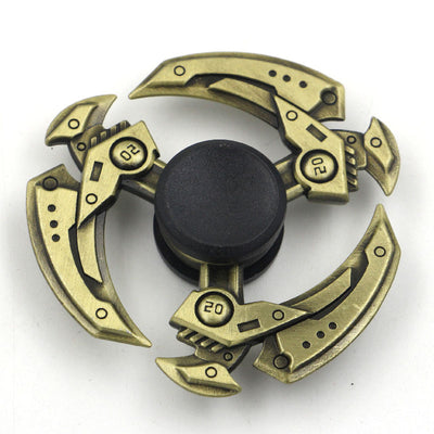 Spinner Giratorio Rey Pollo Bronce - Juguete Interactivo de Dedos
