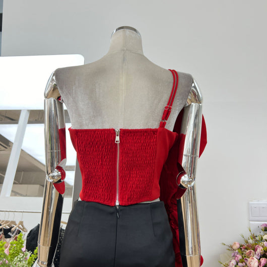 Chaleco Asimétrico Floral con Cinta - Diseño Goddess Street - Image 17