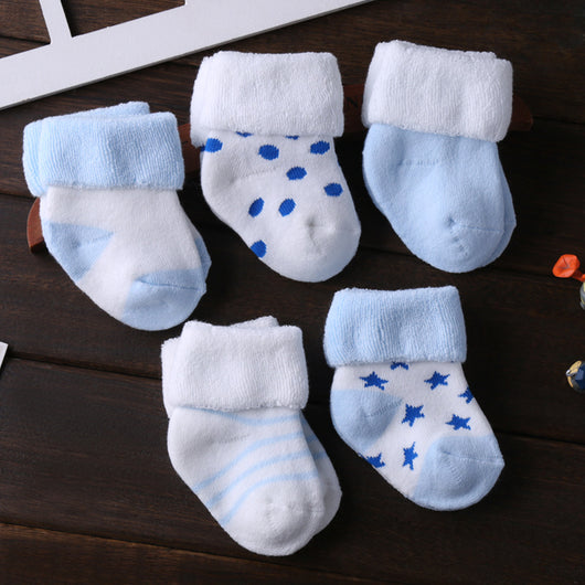 Calcetines de Algodón Acolchados para Bebés Recién Nacidos