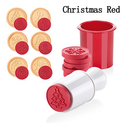 Molde Navideño para Galletas con Sello Embosado DIY