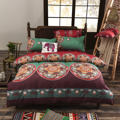 Juego de Cama de 3 Piezas con Estampado Étnico en Poliéster - Image 12