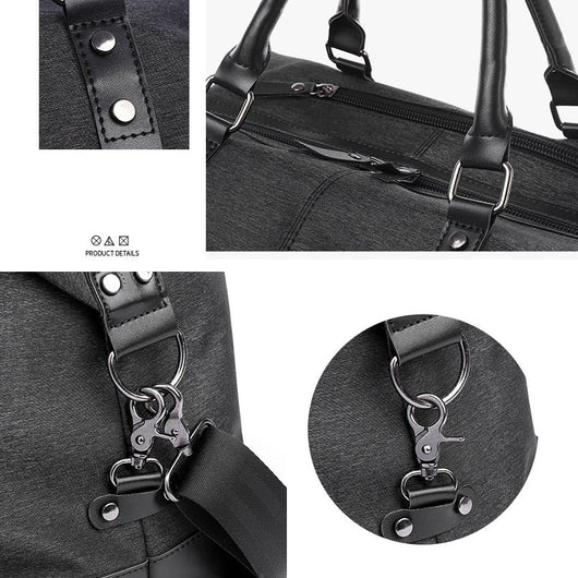 Bolsa de Viaje de Gran Capacidad Resistente al Agua - Maletín Oxford para Hombre - Image 5