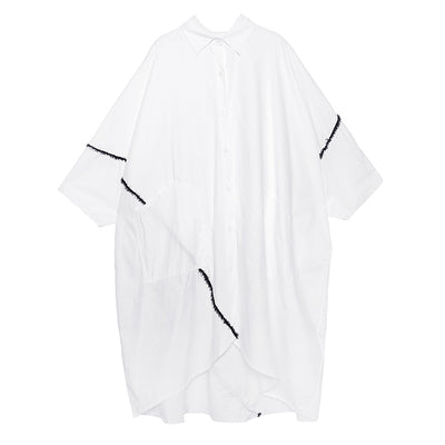 Vestido Talla Grande con Corte Asimétrico - Image 4