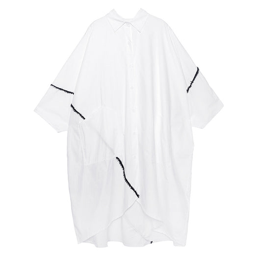Vestido Talla Grande con Corte Asimétrico - Image 4