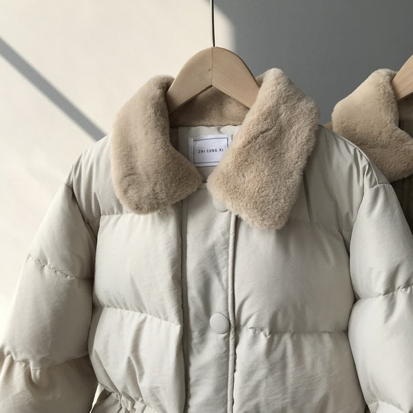 Chaqueta Corta Acolchada de Algodón Coreano