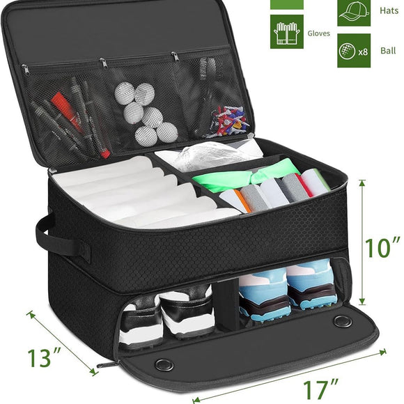 Baúl Organizador Impermeable para Golf - Caja de Almacenamiento para Auto